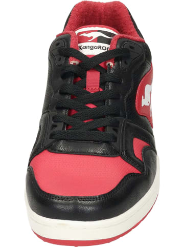 Kangaroos Sneakers Low in jet black/rouge