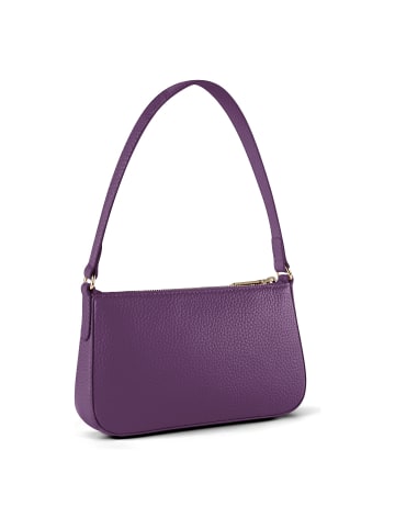 Lazarotti Bologna Leather Pochette Schultertasche Leder 22 cm in purple