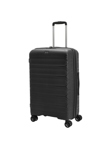 D&N Travel Line 4700+ - 4-Rollen-Trolley M 68 cm erw. (schwarz) in schwarz