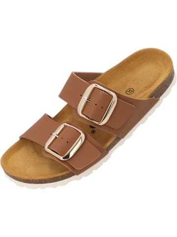 palado Pantoletten in cognac