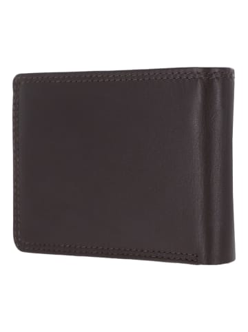 Golden Head Polo Geldbörse RFID Schutz Leder 11 cm dunkelbraun