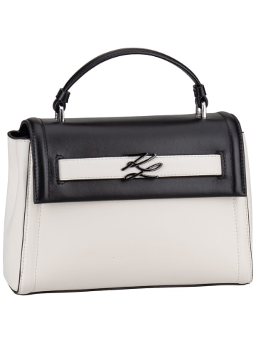 Karl Lagerfeld Handtasche K/Autograph SM Top Handle Colorblock in Black/White