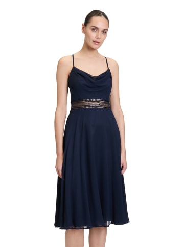 Vera Mont Cocktailkleid mit Wasserfallausschnitt in Night Sky