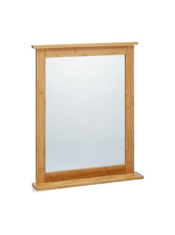 relaxdays Wandspiegel in Natur - (B)56 x (H)68 x (T)9,5 cm
