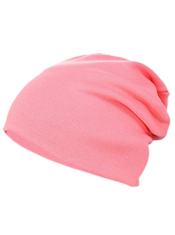 TupTam Unisex Kinder Beanie Mütze Schlauchschal Set in koralle