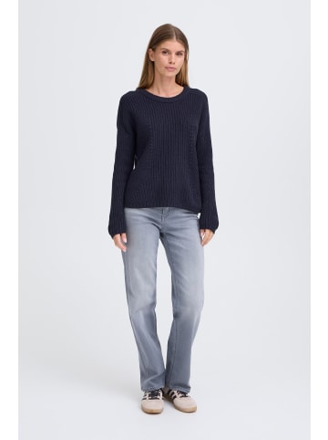 Oxmo Strickpullover OXKanna in Schwarz