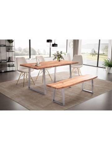 FineBuy Esstisch in Braun / Akazie / 120x60x76