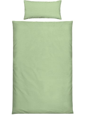 Erwin Müller Seersucker Bettwäsche Wertingen in jade