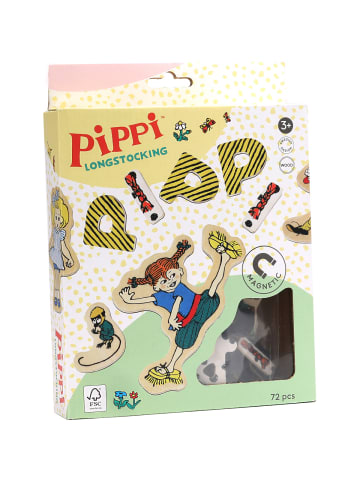 Pippi Langstrumpf Magnetbuchstaben Universal in multicolor