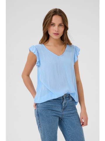 Kaffe Bluse kurzarm KAciara Regular fit in Vista Blue