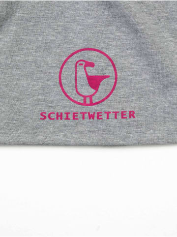 SCHIETWETTER Kinder Mütze "Schietwetter", Leichte Beanie in grey/fuchsia