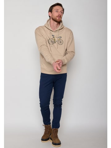GreenBomb Hoodie Bike Knut in Kaffee Latte