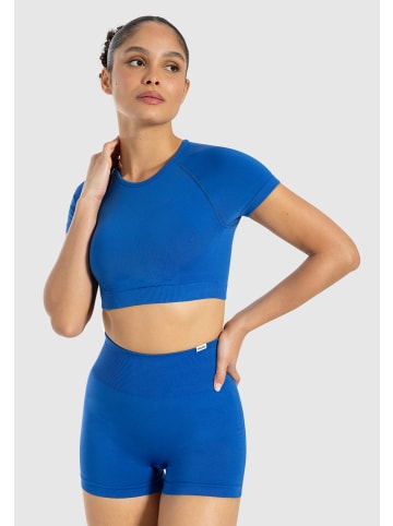 SMILODOX Crop Shirt Soheli in Blau