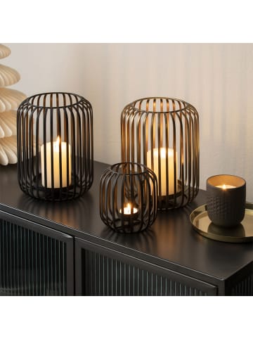 Villeroy & Boch Windlicht Christmas Chic 22,5 cm schwarz in schwarz