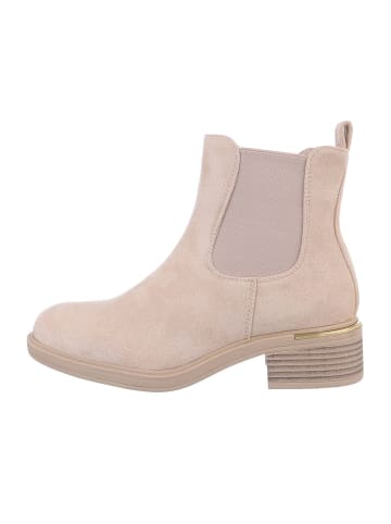 Ital-Design Stiefelette in Beige