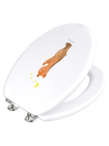 Mr. & Mrs. Panda Toilettendeckel Verliebter Bär ohne Spruch in Weiß