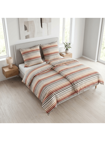 Traumschloss Soft-Seersucker Bettwäsche - siena oliv in bunt