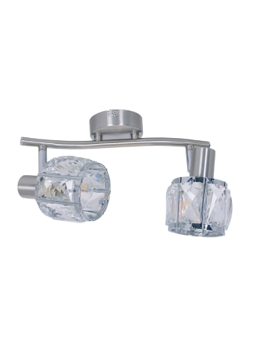 näve LED Spot "JOSEFA" in stahl-blank - (L)28 cm x (B)8 cm x (H)8 cm - EEK F
