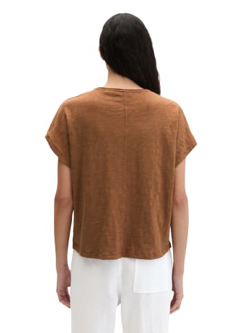 Marc O'Polo T-Shirt loose in Burnt Brown