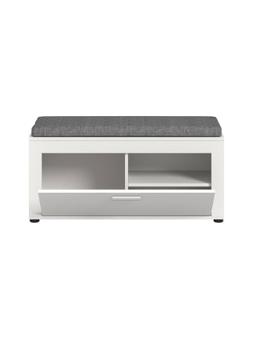 ebuy24 Sitzbank Jam Weiß 100 x 35 cm