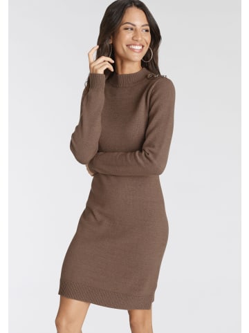 Laura Scott Strickkleid in cognac-meliert