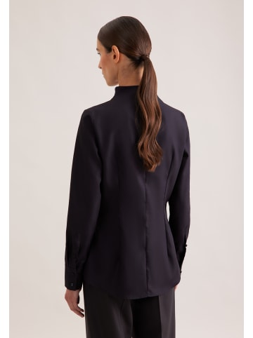 Seidensticker Kelchkragenbluse Slim in Schwarz
