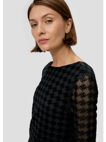 s.Oliver BLACK LABEL Kleid lang in Schwarz