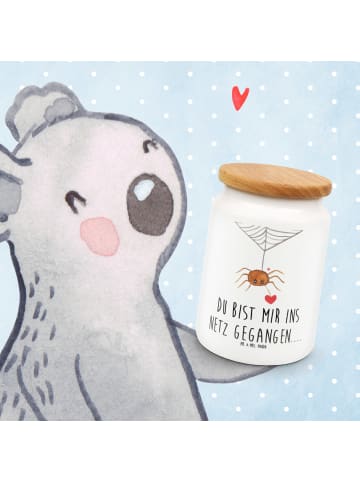 Mr. & Mrs. Panda Kaffeedose Spinne Agathe Liebe mit Spruch in Weiß