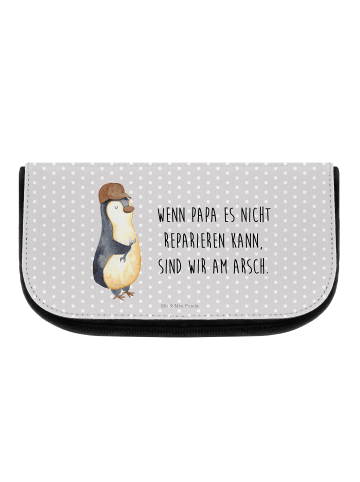 Mr. & Mrs. Panda Kulturbeutel Wenn Papa es nicht reparieren kann... in Grau Pastell