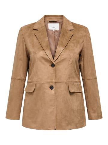ONLY Carmakoma Blazer in Cognac