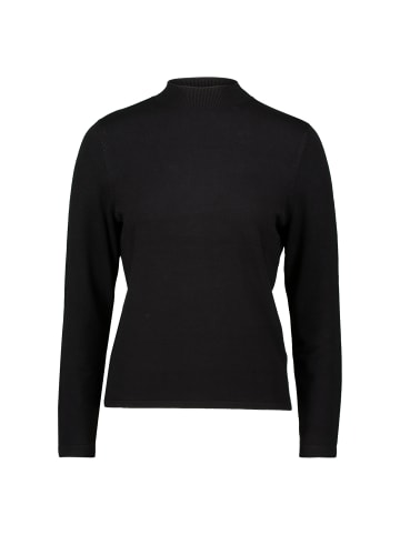 Zero  Feinstrickpullover mit hohem Kragen in Black Beauty