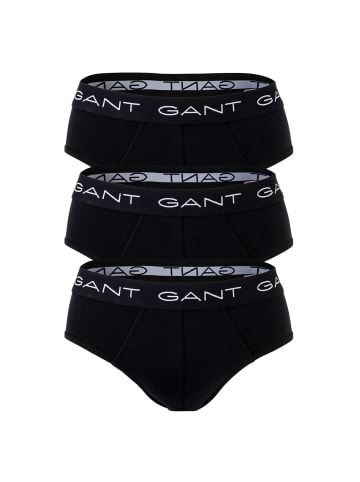Gant Slip 3er Pack in Schwarz