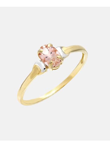 Diamant L'éternel Ring aus 375 Gelbgold mit Morganit