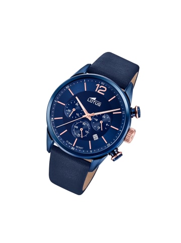 Lotus Analog-Armbanduhr Lotus Khrono blau groß (ca. 43mm)