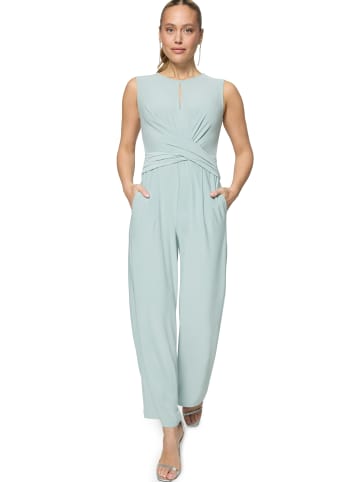 Zero  Jumpsuit mit Wickeloptik in Silver Blue