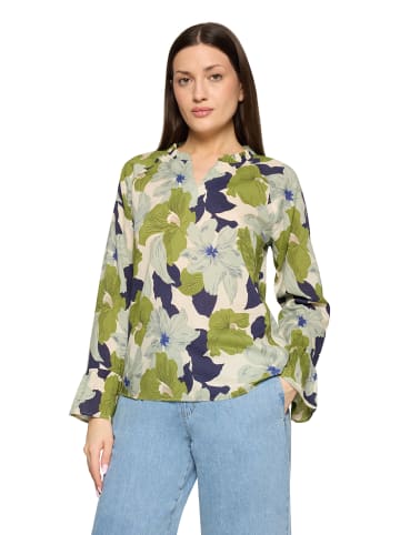 CARTOON Rüschenbluse mit Muster in White/Mint