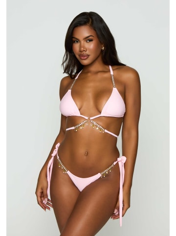 Moda Minx Bikinihose Seychelles Tie Side Brazilian Bikini Bottom in pink