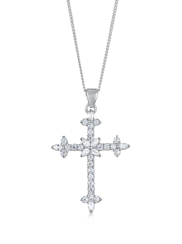 Elli Halskette 925 Sterling Silber Kreuz in Silber