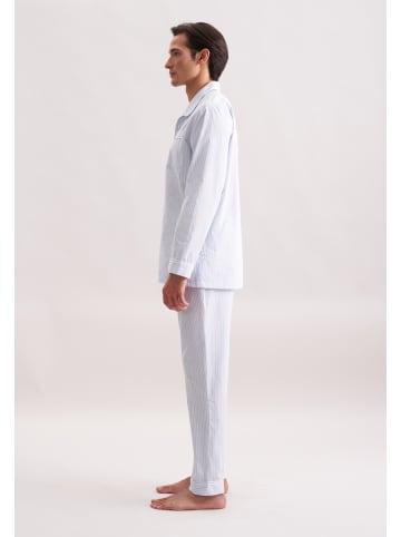Seidensticker Pyjama Regular in Hellblau