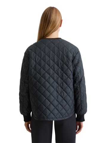 Marc O'Polo Kragenlose Steppjacke relaxed in Deep Night Blue