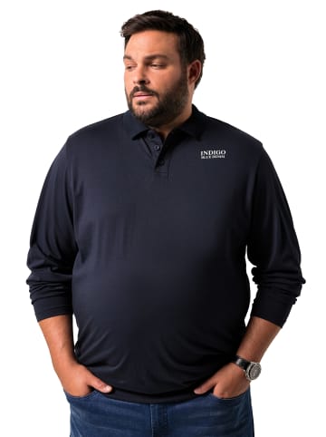 Men Plus Poloshirt in navy blau
