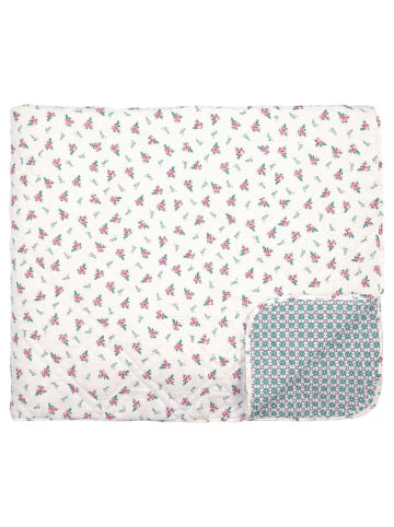 Greengate Quilt JALIA Weiß mit Blumen 140x220