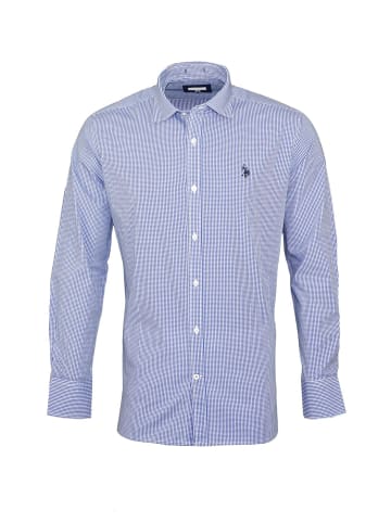 U.S. Polo Assn. U.S. Polo Assn. Hemd Popline Langarmhemd Button Down Shirt in blau