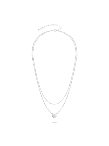 LIEBESKIND BERLIN Halskette Broken Heart Layering in silber