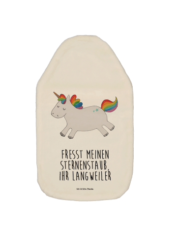 Mr. & Mrs. Panda Wärmekissen Einhorn Happy mit Spruch in Weiß