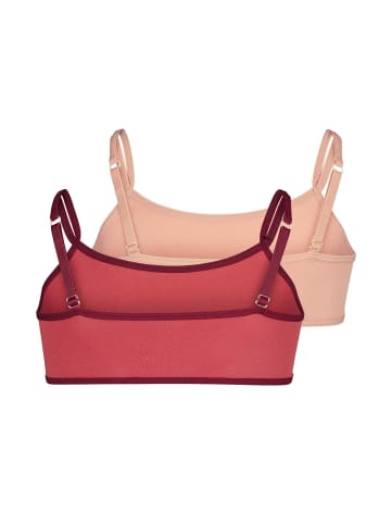 Skiny Bustier 2er Pack in Rot/Rosa