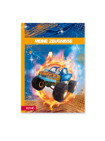 ROTH Zeugnismappe Monstertruck mit Folieneffekt in Bunt