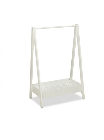 relaxdays Kinder-Kleiderständer in Weiß - (B)64,5 x (H)99 x (T)42,5 cm