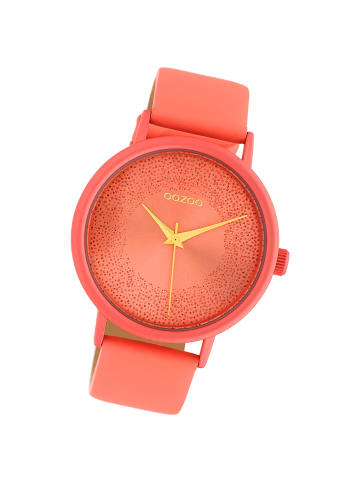 Oozoo Analog-Armbanduhr Oozoo Timepieces pfirsichrosa groß (ca. 42mm)