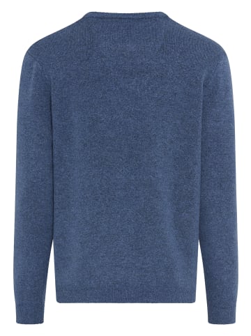 Bruno Banani Strickpullover in blau meliert